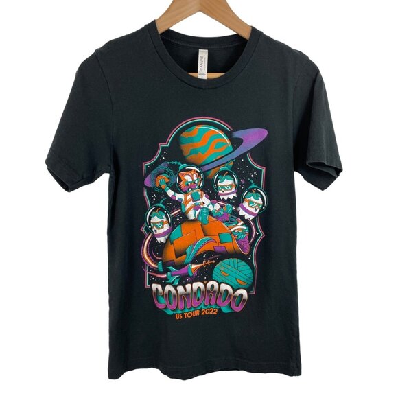 Canvas Other - Condado US Tour 2022 Adult Small Black Short Sleeve Graphic Print T-shirt